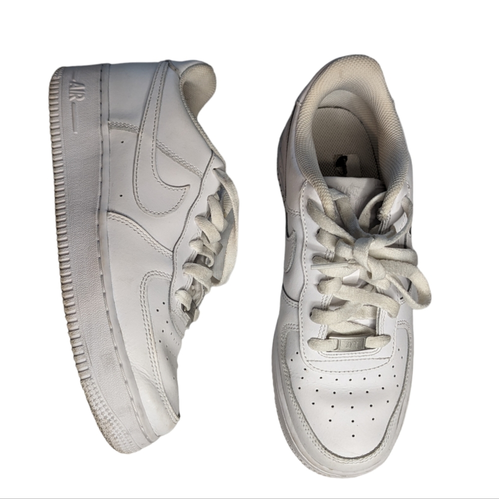 Triple White Air Force 1s in 6Y White Nike Air force Ones Women's 8
